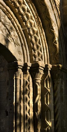 Detail of processional doorway from the cloister to the nave, Lilleshall Abbey, Shropshire, 2000. Artist: Historic England Staff Photographer.