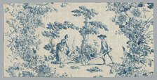 Fragment of Printed Cotton, c. 1785. Creator: Unknown.