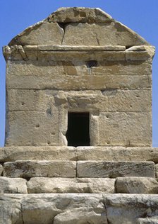 Mausoleum of Cyrus the Great, Achaemenid king of Persia, Pasargadae, Iran,  Achaemenid Empire, 1994. Creator: LTL.