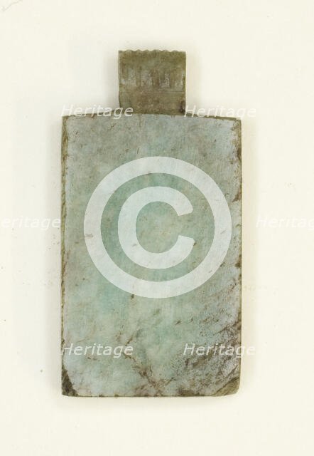 Amulet of a Writing Tablet, Egypt, Late Period, Dynasty 26-31 (664-332 BCE). Creator: Unknown.