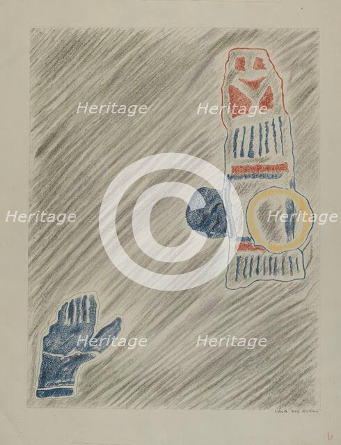 Petroglyph, 1935/1942. Creator: Lala Eve Rivol.