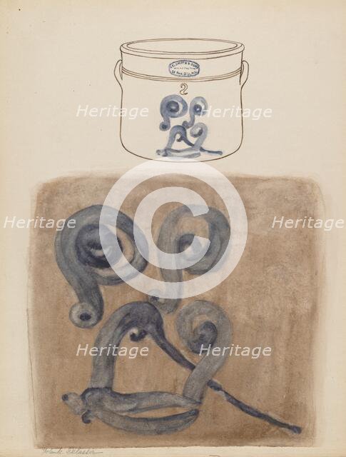 Crock, c. 1937/1938. Creator: George Loughridge.