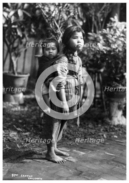 Children, Canton, China, early 20th century(?). Artist: Unknown