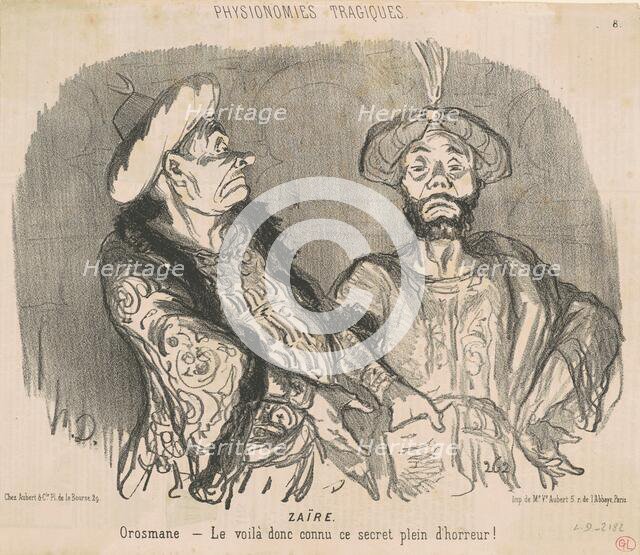 Zaïre, 19th century. Creator: Honore Daumier.