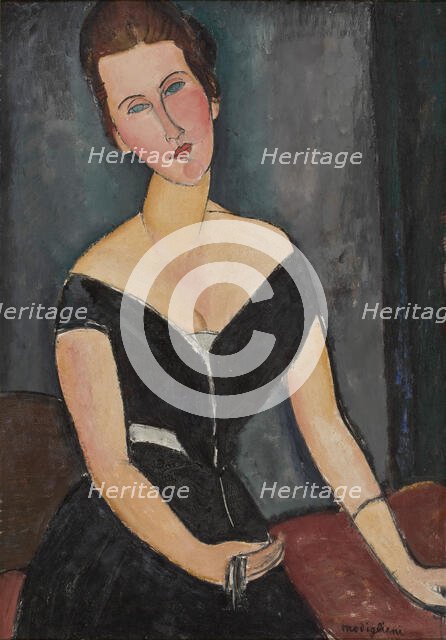 Madame G. van Muyden, 1916-1917. Creator: Modigliani, Amedeo (1884-1920).