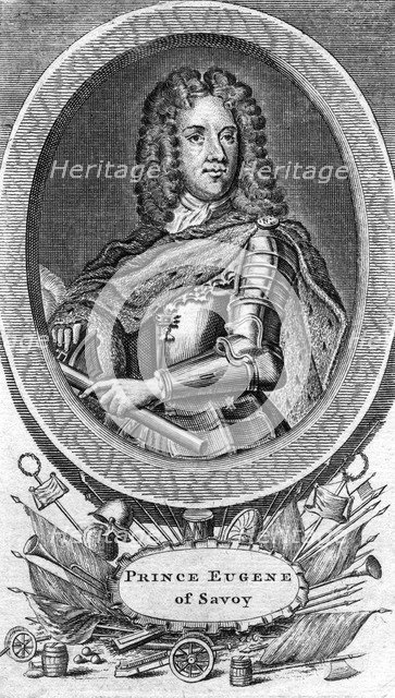 Prince Eugene of Savoy, general in the Austrian army. Artist: Unknown