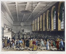Interior of Custom House, London, 1808. Artist: Augustus Charles Pugin
