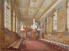 Interior of the Vintners' Hall, Upper Thames Street, London, 1880. Artist: John Crowther