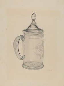 Covered Mug, 1935/1942. Creator: V. L. Vance.