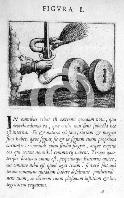 Prophecy figure I from Prognosticatio Eximii Doctoris Paracelsi, 1536.  Artist: Theophrastus Bombastus von Hohenheim Paracelsus