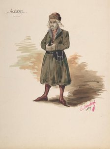 Costume Design for "Adam", 1889. Creator: Charles Bianchini.