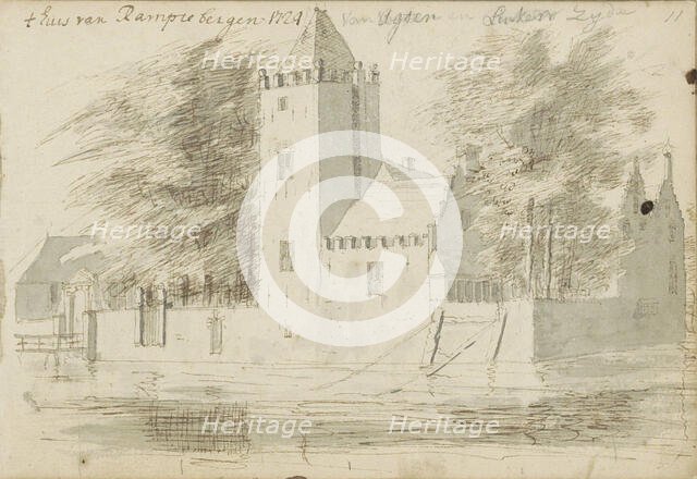 House in Rampenbosch Castle in Bergen, 1724. Creator: Abraham Meyling.