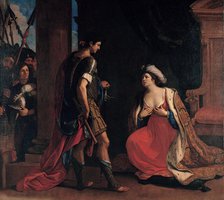 Cleopatra and Octavian, 1630-1640. Creator: Guercino (1591-1666).