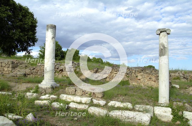 A portico in Edessa, Greece. Artist: Samuel Magal