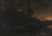 Vesuvius Erupting at Nightfall, 1625-1652. Creator: Jan Asselijin.