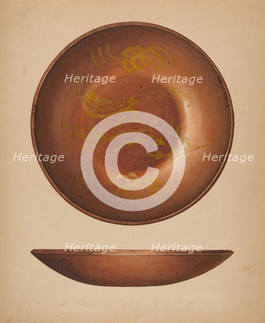 Plate, c. 1939. Creator: Giacinto Capelli.