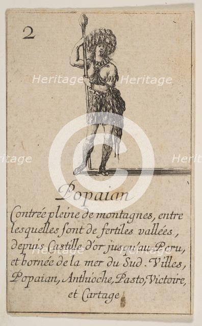Popayan, from 'Game of Geography' (Jeu de la Géographie), 1644. Creator: Stefano della Bella.