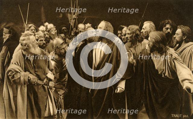 Judas betrays his master, 1922. Creator: Henry Traut.