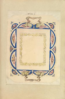 Design for a Two-Handled Platter, 1845-55. Creator: Alfred Crowquill.