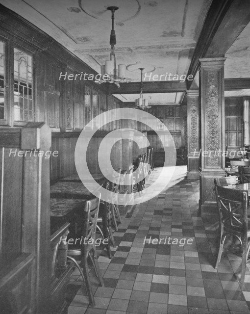 Booths in the third floor tea room, Frank G Shattuck Co offices, Boston, Massachusetts, 1923. Artist: Unknown.