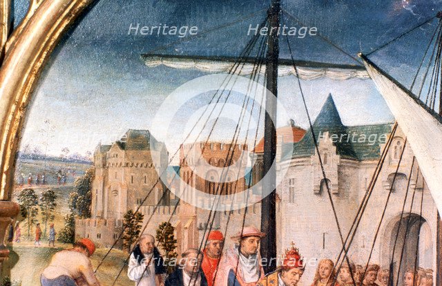 'St Ursula Shrine, Departure from Basle', Detail, 1489. Artist: Hans Memling