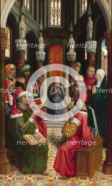Christ among the Doctors, c. 1495/1497. Creator: Master of the Catholic Kings.