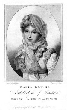 Maria Louisa, Archduchess of Austria, 1813.Artist: Henri Meyer