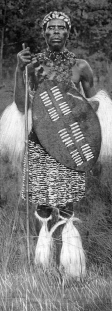 Zulu chief, 1926. Artist: Unknown