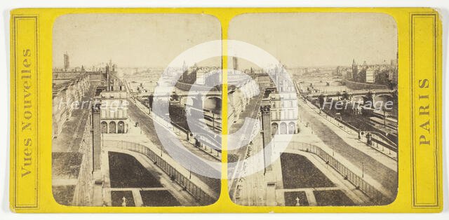 Panorama of Paris, Taken from the Louvre, c. 1874. Creator: Unknown.
