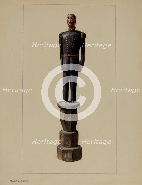 Civil War General, c. 1940. Creator: Mina Lowry.