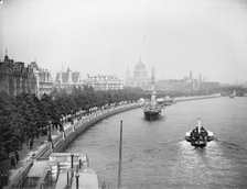 Victoria Embankment, Westminster, Greater London, c 1860-c1922. Artist: Henry Taunt