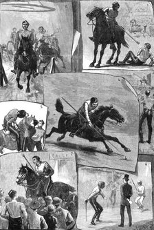 Military Tournament at Agricultural Hall for the Royal Cambridge Asylum for Soldiers' Widows, 1881. Creator: Unknown.