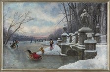 Ice Amusements at the Nymphenburg Palace Park, . Creator: Hirth du Frênes, Rudolf (1846-1916).