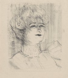 Marie-Louise Marsy, 1898., 1898. Creator: Henri de Toulouse-Lautrec.