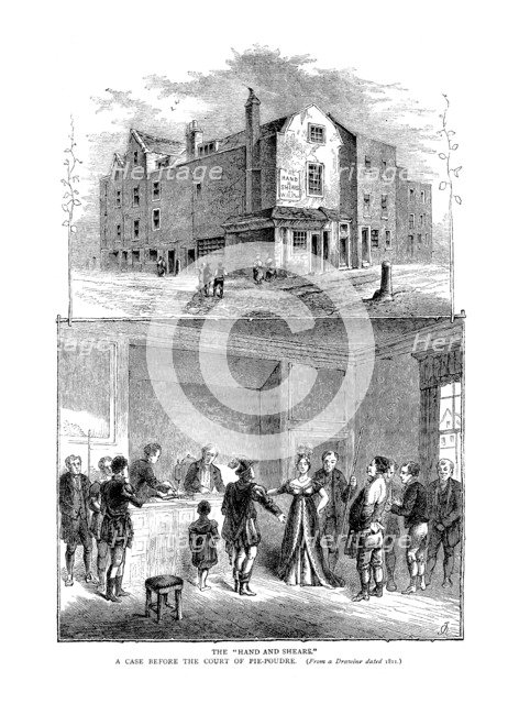 The Hand and Shears, 1878. Artist: Unknown.