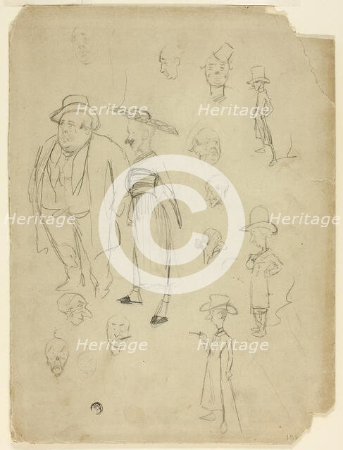 Caricatures of Gentlemen, n.d. Creator: Philip William May.