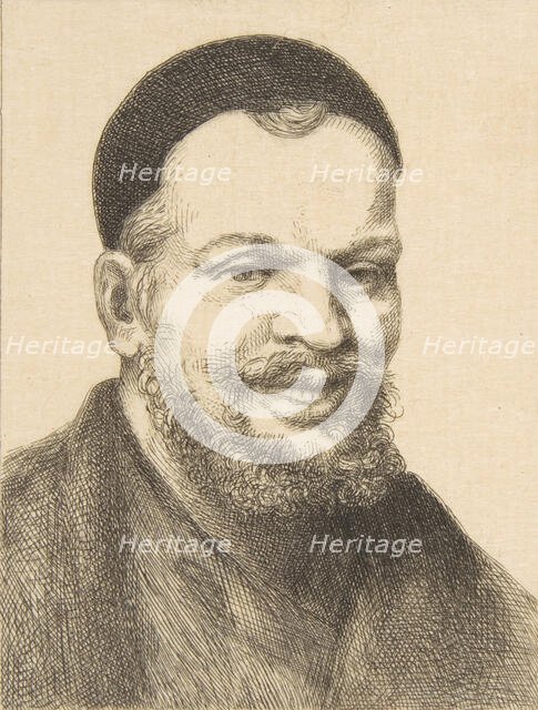 Portrait of Rabelais, 1868. Creator: Felix Bracquemond.