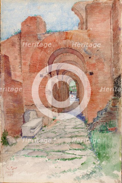Arches of Palace of Nero, 1933. Creator: Cass Gilbert.