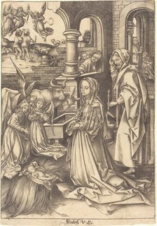 The Nativity, c. 1490/1500. Creator: Israhel van Meckenem.