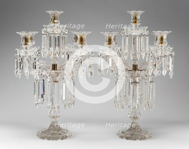 Pair of Candelabra, England, 1835/40. Creator: Unknown.