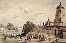 View of New River Head, Finsbury, London, c1750. Artist: Unknown