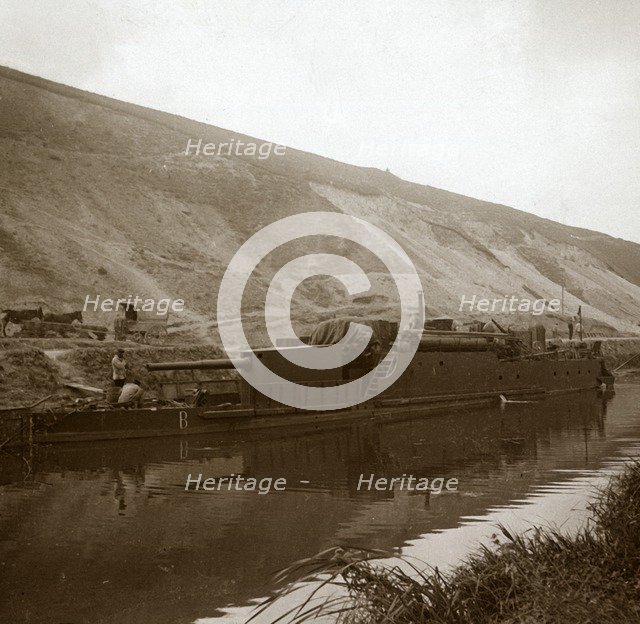 Gunboat, Genicourt, northern France, c1914-c1918. Artist: Unknown.