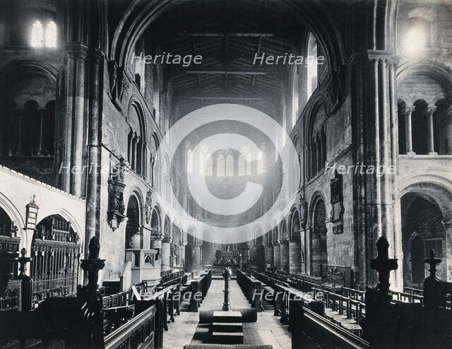 The church of St  Bartholomew the Great; interior view facing East, 1902. Creator: Unknown.