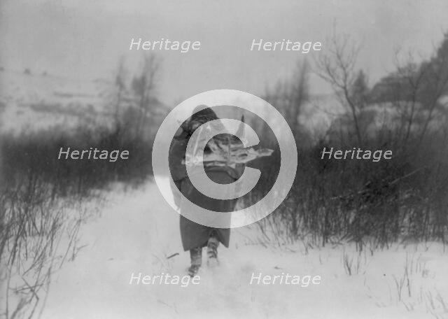 Going to camp, c1908. Creator: Edward Sheriff Curtis.