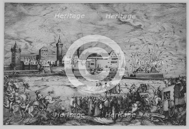 Entry of Maximilian II into Nuremberg, June 7, 1570 Creator: Jost Ammon.
