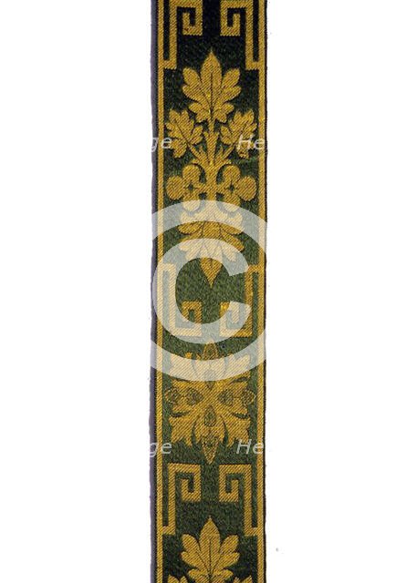 Border or Ribbon, France, 1860s. Creator: Unknown.