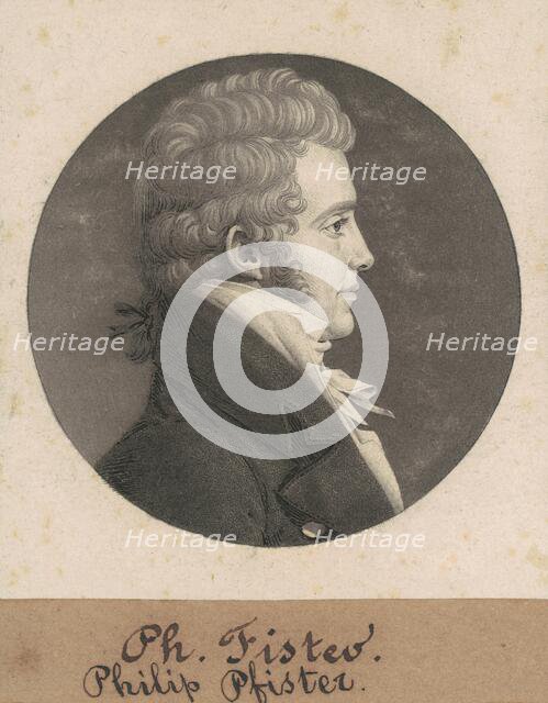 Philip Fister, 1808. Creator: Charles Balthazar Julien Févret de Saint-Mémin.