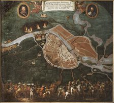 Battle of Novgorod in 1611. Creator: Johan Hammer.
