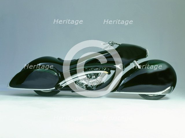 1996 Harley Davidson by Battistinis custom conversions. Artist: Unknown.