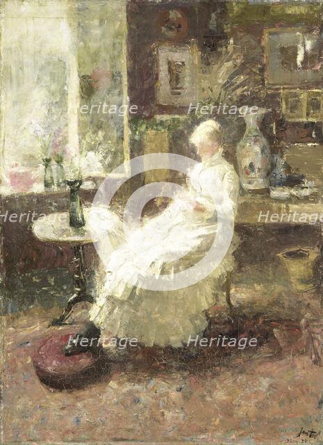 Annie Hall at Lissadell, Surrey, 1885. Creator: Jan Toorop.